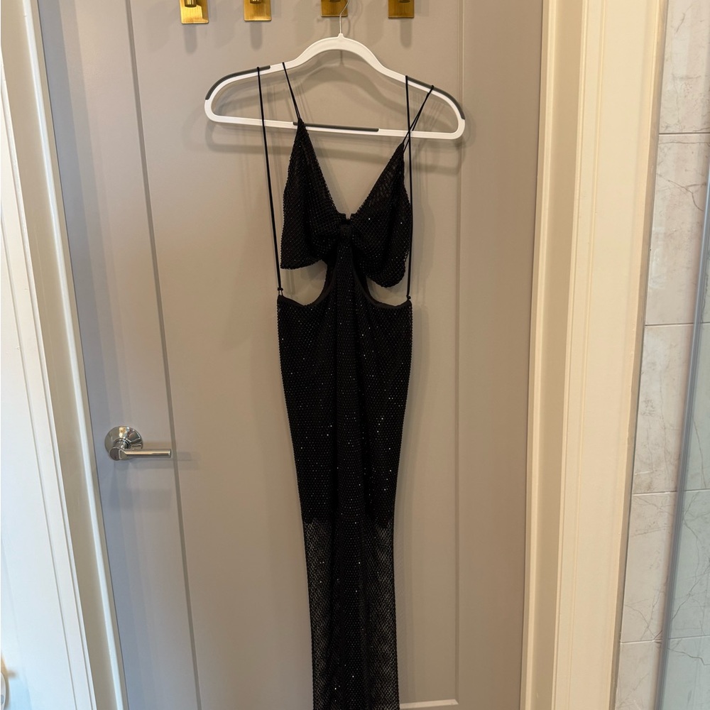 Alice&Olivia rhinestone Havana Black Dress